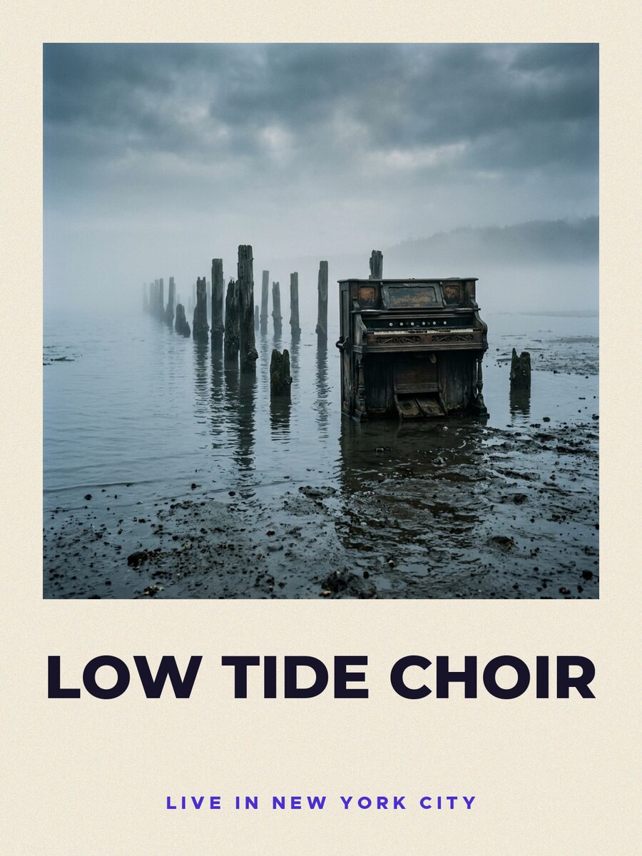Gig poster, signed by Low Tide Choir