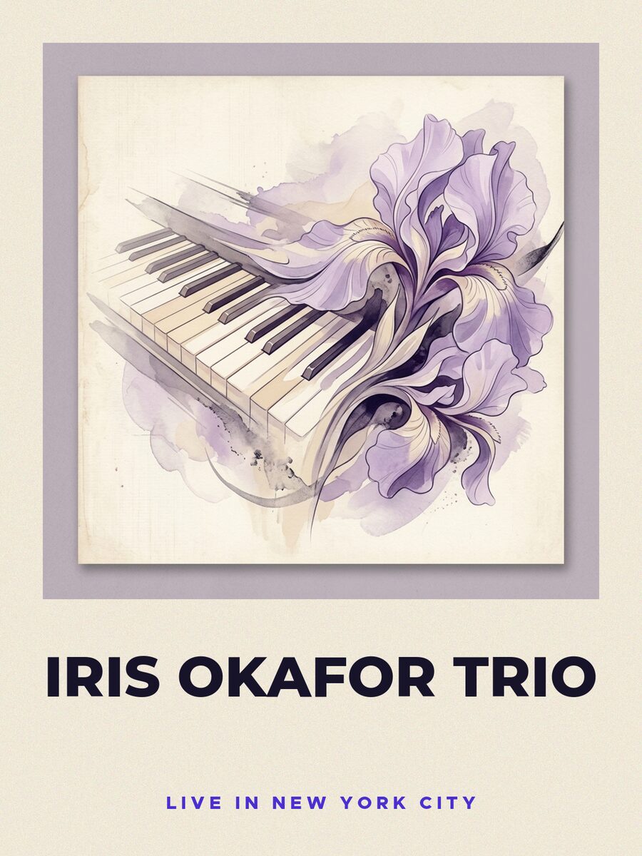 Gig poster, signed by Iris Okafor Trio