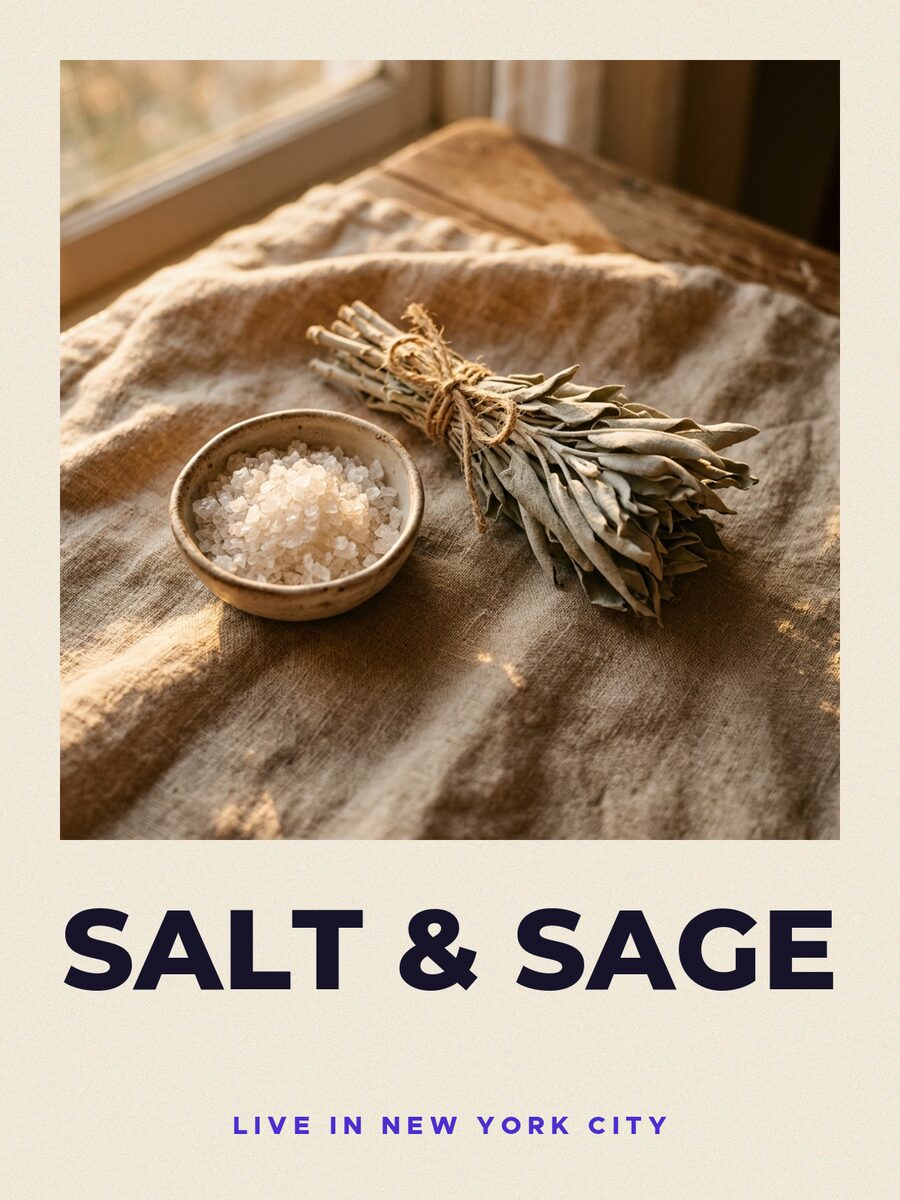 Gig poster, signed by Salt & Sage