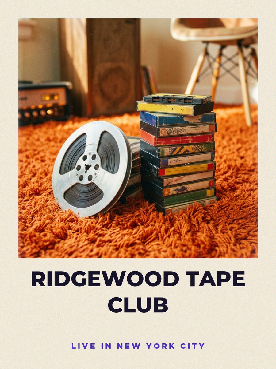 Gig poster, signed by Ridgewood Tape Club