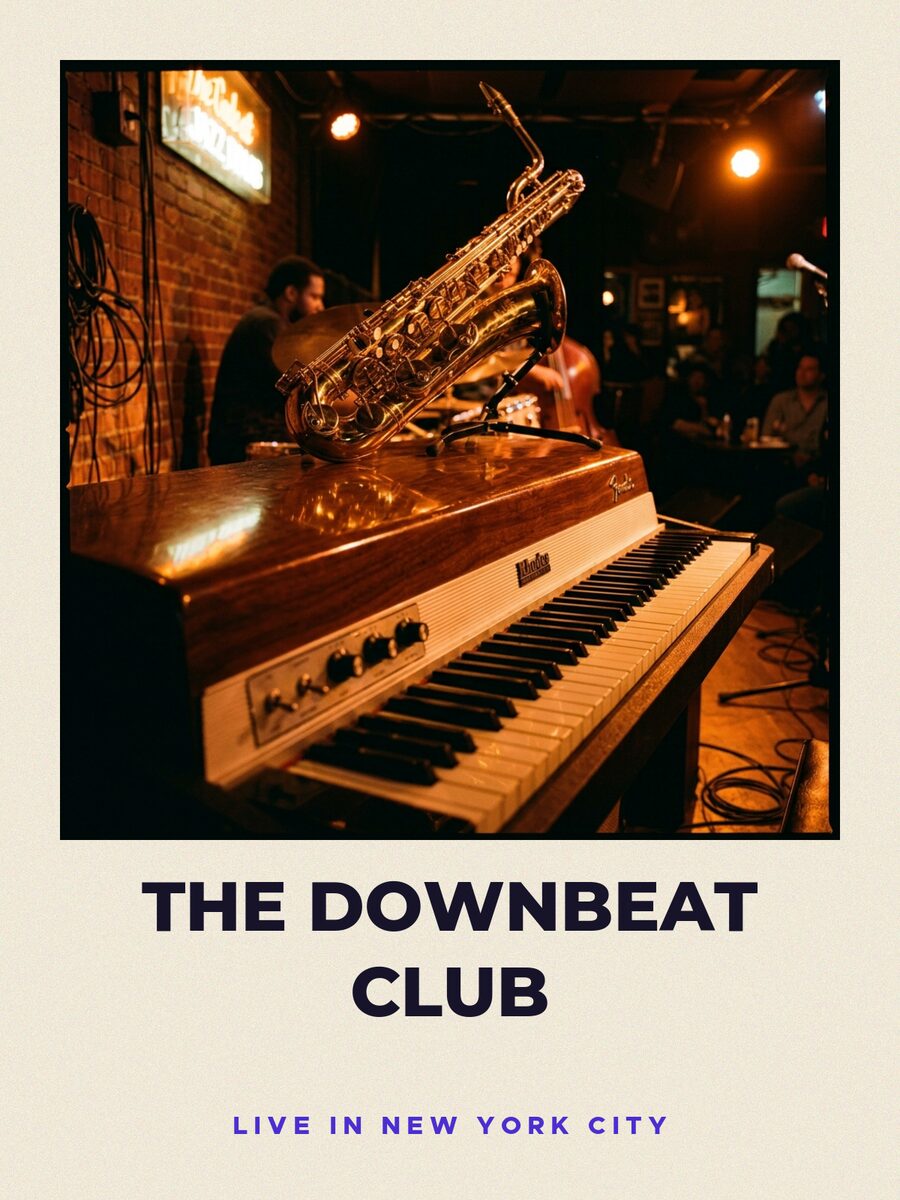 Gig poster, signed by The Downbeat Club