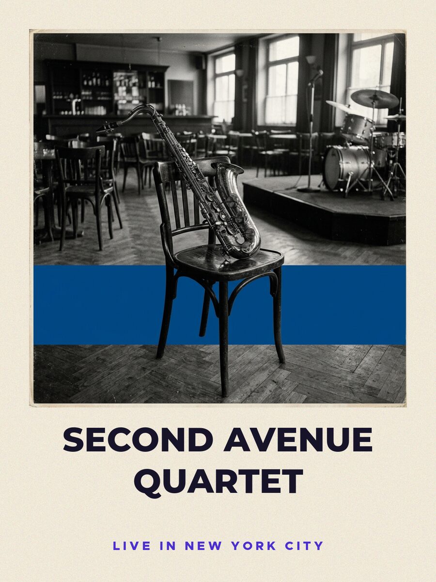 Gig poster, signed by Second Avenue Quartet