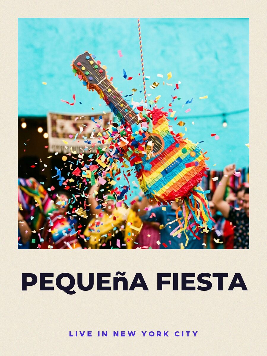 Gig poster, signed by Pequeña Fiesta