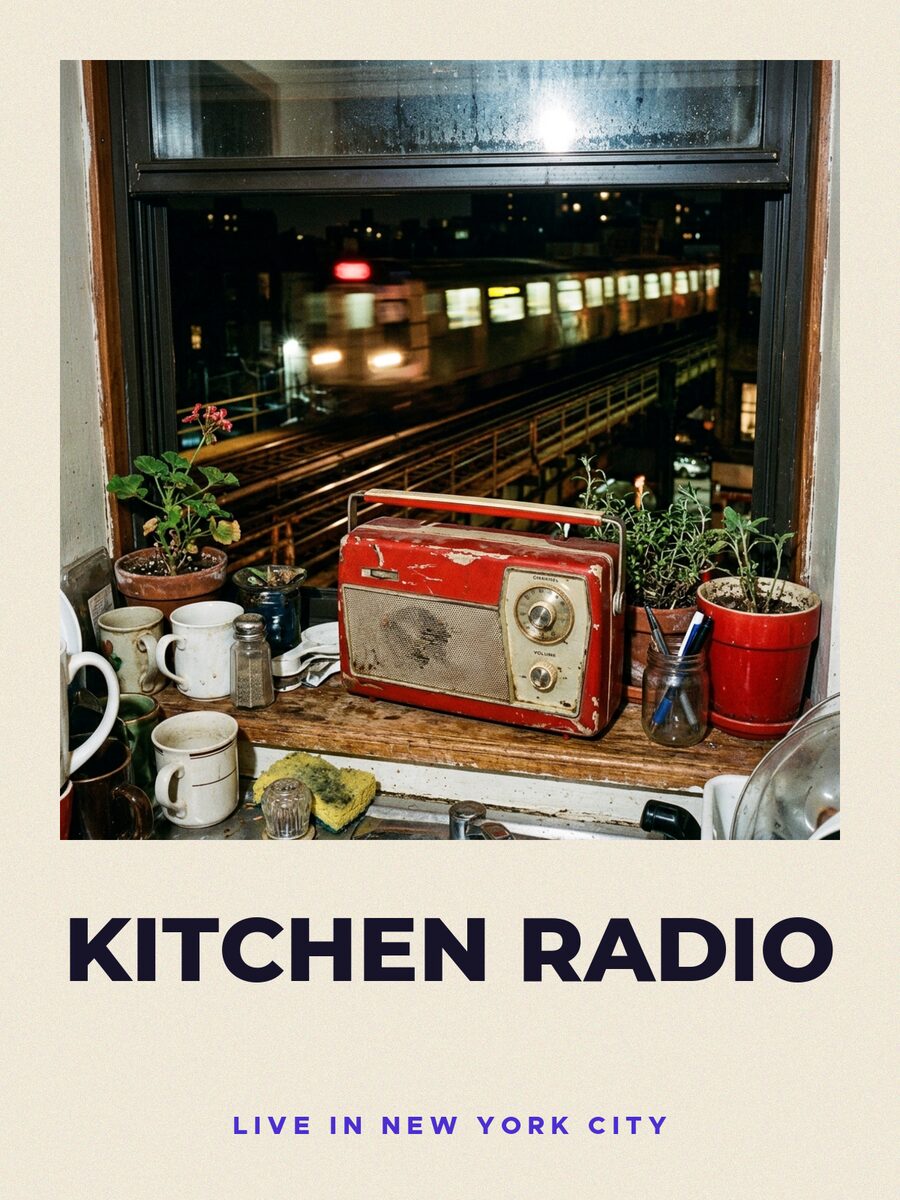 Gig poster, signed by Kitchen Radio
